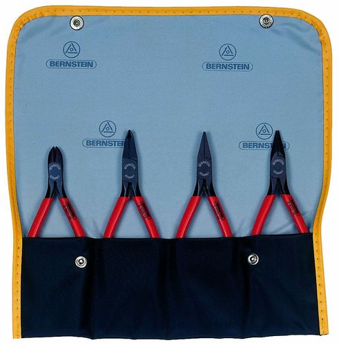 4-piece pliers set, burnished,  in a wallet 3-940