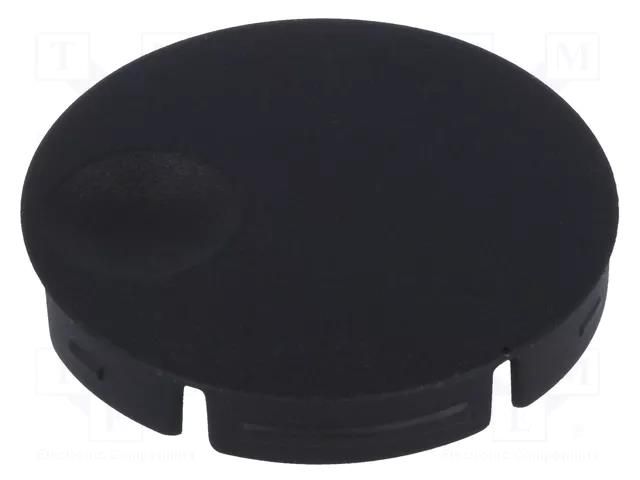Cap; polyamide; black; push-in OKW A3250109