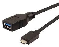 USB CABLE, 3.1, C PLUG-A RCPT, 150MM 11.02.9030