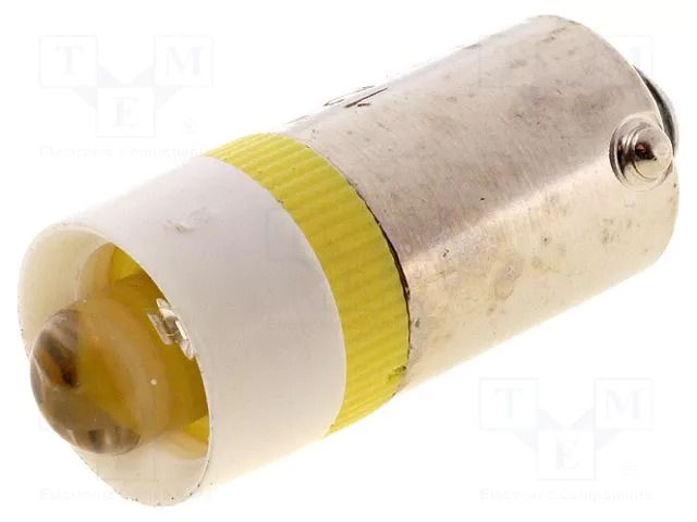 LED lamp; yellow; BA9S; 12VDC; 12VAC BRIGHTMASTER LLED-B9/12/Y
