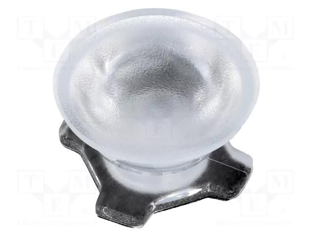 LED lens; round; transparent; 40÷48°; Mounting: adhesive tape LEDIL CA12079