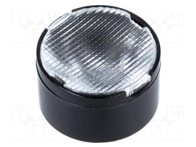 LED lens; round; plexiglass PMMA; transparent; 32÷41°; H: 9.7mm LEDIL CA11052