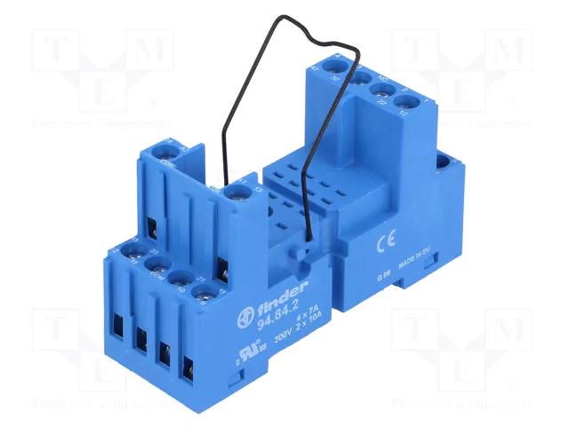 Socket; PIN: 14; for DIN rail mounting; 55.32,55.34 FINDER 94.84.2