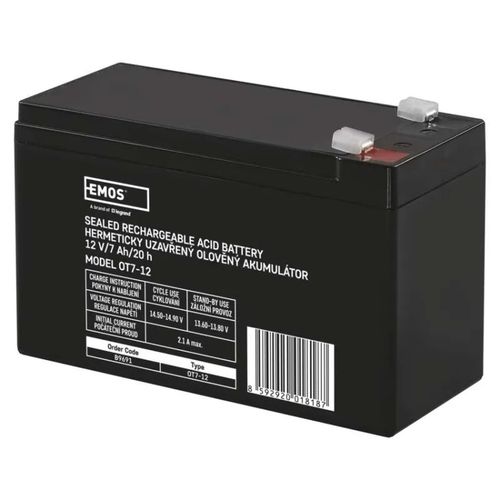 SLA battery 12V 7Ah, EMOS B9691 8592920018187
