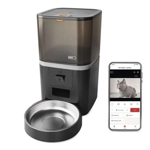 GoSmart feeder Pet Care with camera, 6 l, black, Wi-Fi, EMOS H6006 8592920138724