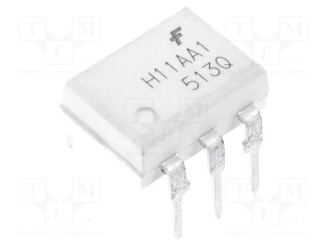 Optocoupler; THT; Ch: 1; OUT: transistor; Uinsul: 7.5kV; Uce: 100V ONSEMI H11AA1M