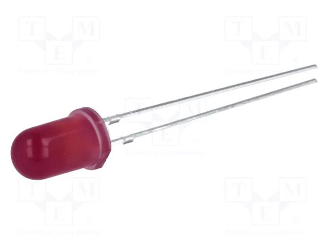 LED; violet; 5mm; 45÷68mcd; 30°; Front: convex; 3÷3.8VDC OPTOSUPPLY OSV5HA5A34A
