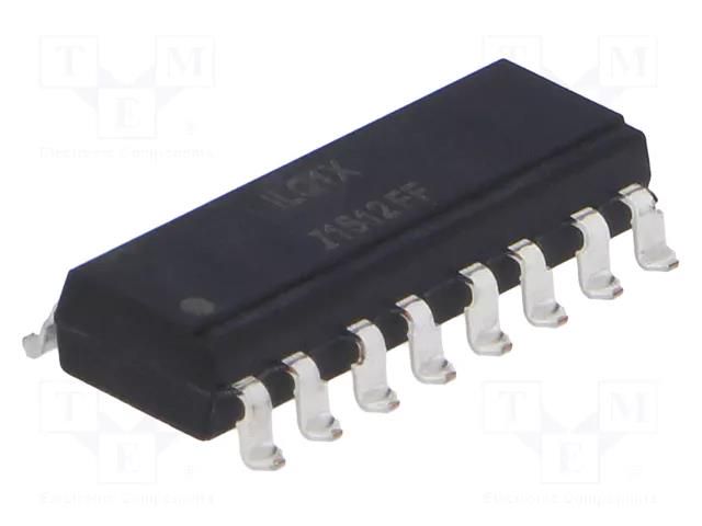 Optocoupler; SMD; Ch: 4; OUT: transistor; Uinsul: 7.5kV; Uce: 50V ISOCOM ILQ2XSM