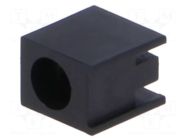 LED housing; 3mm; polyamide; angular; black; UL94V-2; H: 6mm FIX&FASTEN FIX-LED-316