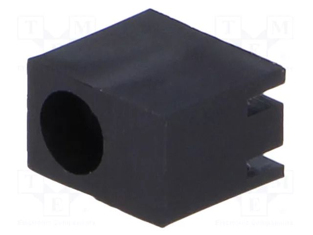 LED housing; 3mm; polyamide; angular; black; UL94V-2; H: 7.4mm FIX&FASTEN FIX-LED-301A
