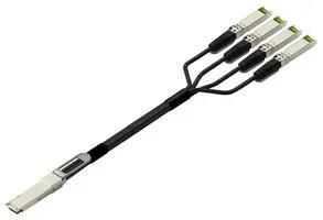 COMP CABLE, QSFP+/4X SFP+ 20P PLUG, 2M 4-2334236-4