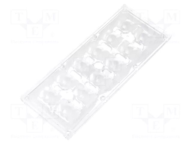 LED lens; rectangular; transparent; 29÷116°; H: 13.1mm LEDIL CS14597