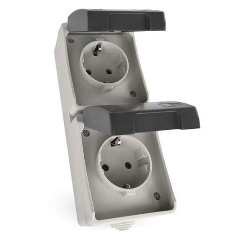 Socket (Wall-Mounted) 16A/250V, IP44, EMOS A1396.3 8592920148884