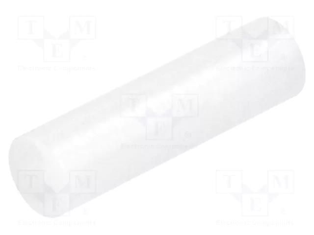 Spacer sleeve; LED; Øout: 5mm; ØLED: 5mm; L: 18mm; natural; UL94V-2 FIX&FASTEN FIX-LED-18