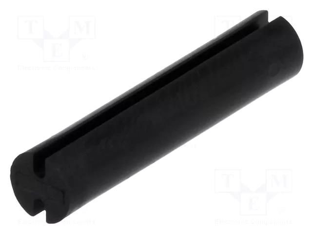 Spacer sleeve; LED; Øout: 5mm; ØLED: 5mm; L: 23.5mm; black; UL94V-2 FIX&FASTEN FIX-LEDT-23.5