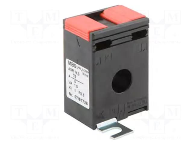 Transformer: current; ASR 14.3; I AC: 50A; 1.5VA; 65x44x30mm MBS AG MBS-26082