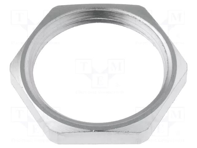 Nut; PG11; brass; Thk: 3mm; Spanner: 21mm; Thread: PG; Plating: nickel LAPP LP-52003510