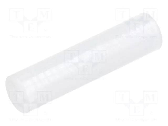 Spacer sleeve; LED; Øout: 5mm; ØLED: 5mm; L: 20mm; natural; UL94V-2 FIX&FASTEN FIX-LED-20