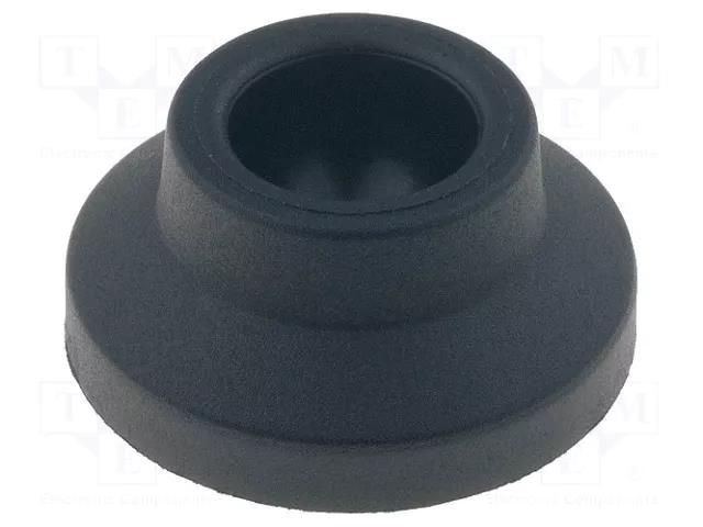 Foot; Base dia: 32mm; polyamide; H: 15mm; Mount.hole diam: 14mm ELESA+GANTER LS.A-32-14