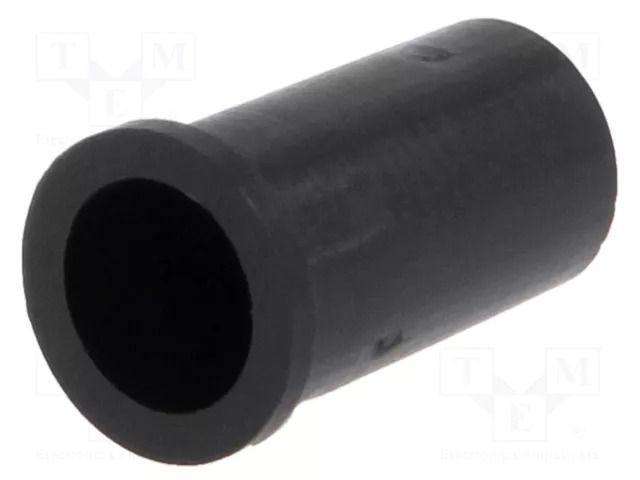 LED holder; 5mm; one-piece; black; UL94V-2; L: 11.4mm; polyamide FIX&FASTEN FIX-LED5-4