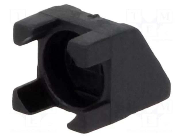 LED housing; 5mm; polyamide; angular; black; UL94V-2; H: 6.2mm FIX&FASTEN FIX-LED1L-2.5