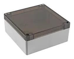 SMALL ENCLOSURE, PC, GREY/CLEAR 1554Q2GYSL