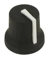 SOFT TOUCH KNOB, RUBBER, BLK/WHT, 16.2MM MC170849BR