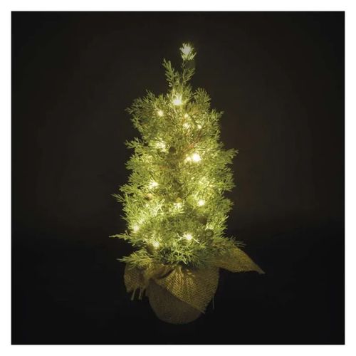LED Christmas tree, 50 cm, 3x AA, indoor and outdoor, warm white, timer, EMOS DCTW31 8592920147238