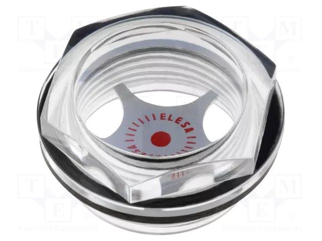 Level indicator; Inspect.hole dia: 22mm; M30; 8÷10Nm; Pitch: 1.5 ELESA+GANTER HFTX.22-M30X1.5