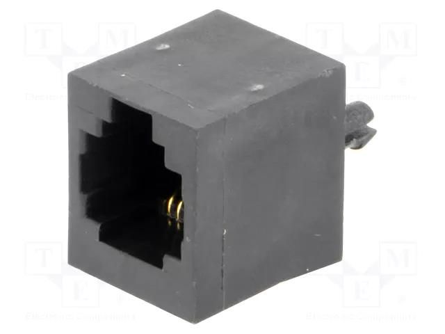 Connector: RJ12; socket; PIN: 6; 6p6c; THT; straight MH CONNECTORS MHRJJ66NFV