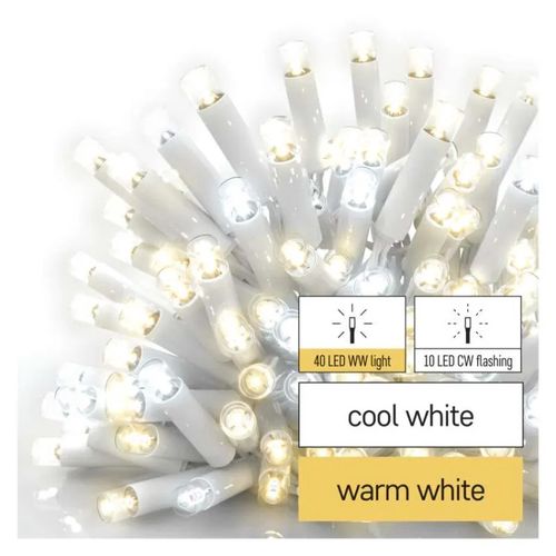 Profi LED interconnecting chain, flashing, white – icicles, 3 m, outdoor, warm/cool white, EMOS D2CN02 8592920099940