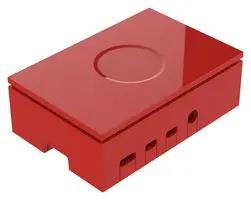 CASE ASSEMBLY, RASPBERRY PI 4, ABS, RED ASM-1900136-61