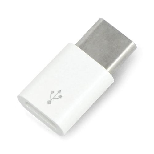USB micro-B - USB-C - original adapter for Raspberry Pi 4- white RPI-14660 5904422361167