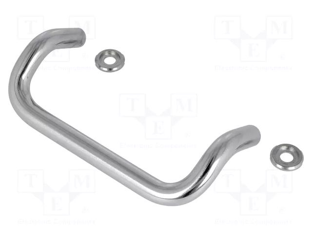 Holder; chromium plated steel; chromium plated; H: 47mm; GN 425.1 ELESA+GANTER GN425.1-10-100-CR