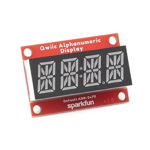 SparkFun Qwiic Alphanumeric Display - Red - SparkFun  COM-16916 SPF-21136