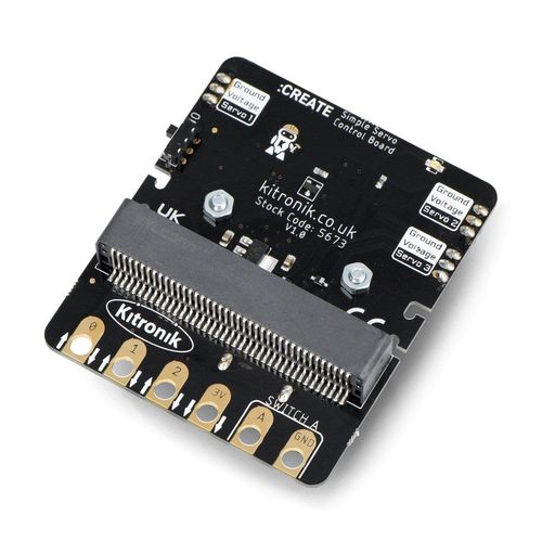 Simply Servo Control Board - 3 channel servo controller - for micro:bit - Kitronik 5673 KTR-21406 5904422384166