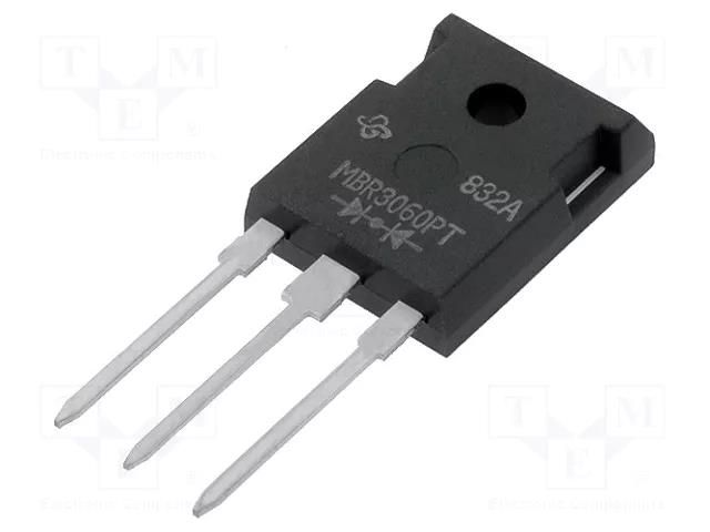 Diode: Schottky rectifying; THT; 60V; 15Ax2; TO247AD; Ufmax: 0.75V TAIWAN SEMICONDUCTOR MBR3060PT