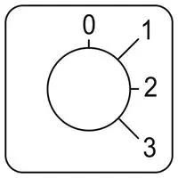 LEGEND PLATE, CAM SWITCH, 45MM X 45MM KZ18043
