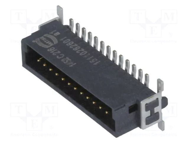 Connector: PCB-cable/PCB; socket; male; PIN: 26; har-flex®; 150VAC HARTING 15110262601333