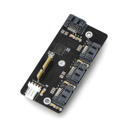 PCIe-TO-SATA-4P - 4-channel PCIe expander - SATA 3.0 - Waveshare 22247 WSR-22144