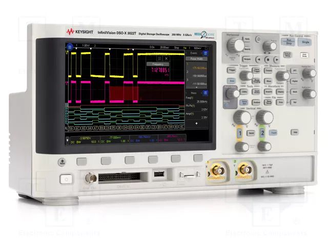 Oscilloscope: mixed signal; Ch: 2; 100MHz; 5Gsps; 4Mpts; 5n÷50s/div KEYSIGHT MSOX3012T