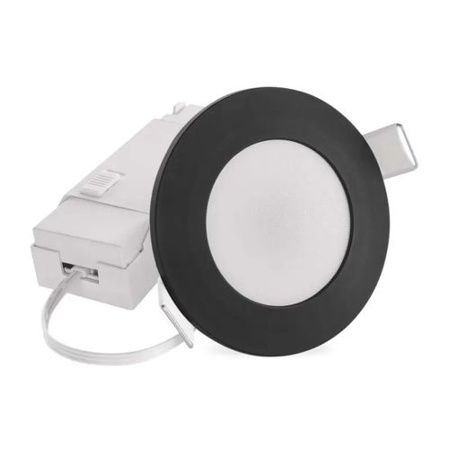 LED Spotlight LORI black, round, 4,5W CCT, EMOS ZV1164 8592920139370