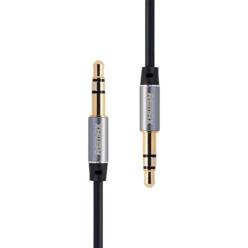 Mini jack 3.5mm AUX cable Remax RL-L100 1m (black), Remax RL-L100 Black