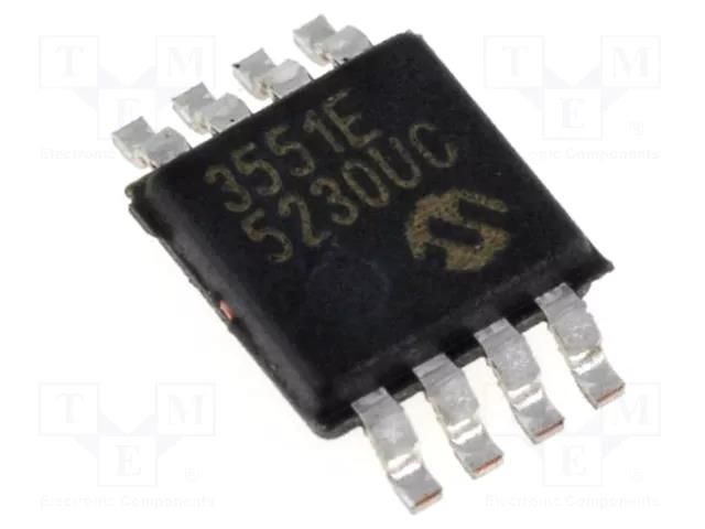 IC: A/D converter; Ch: 1; 22bit; 14sps; 2.7÷5.5V; MSOP8; ±6LSB; tube MICROCHIP TECHNOLOGY MCP3551-E/MS