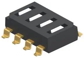 DIP SW, 4CKT, SPST, 0.025A/24VDC, SMD 1825006-7