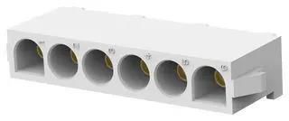 POWER CONN, PLUG, 6POS, 1ROWS, 6.35MM 770262-3