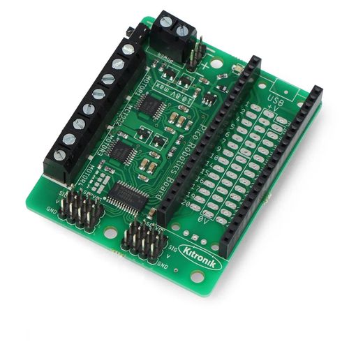 Kitronik Robotics Board - controller for 4 motors and 8 servos - 3-10.8V - for Raspberry Pi Pico - Kitronik 5329 KTR-19595 6609025153872