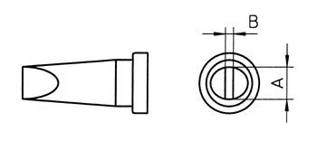 Jootekolvi otsik 3.2mm, jootekolvile WSP80 LT-C, Weller W/LT-C 037103294746