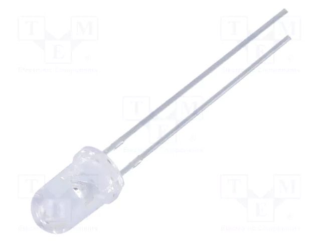 LED; sea green; 5mm; 6500mcd; 20°; Front: convex; 2.9÷3.6VDC OPTOSUPPLY OSG3DA5121A-TU