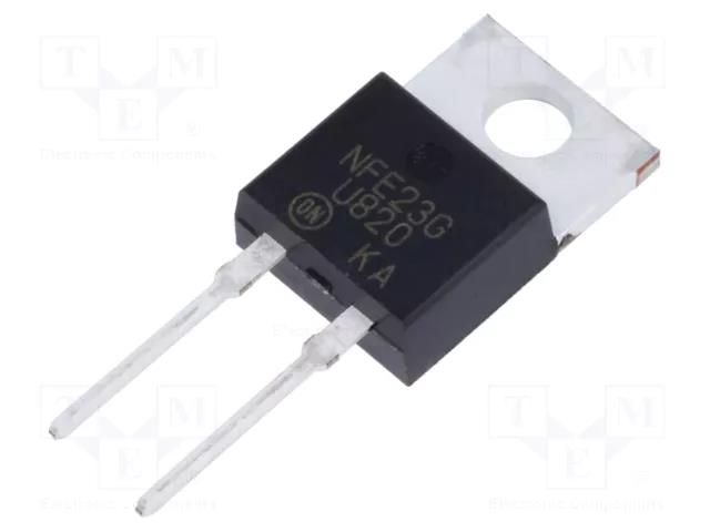 Diode: rectifying; THT; 200V; 8A; tube; Ifsm: 100A; TO220AC; 35ns ONSEMI MUR820G